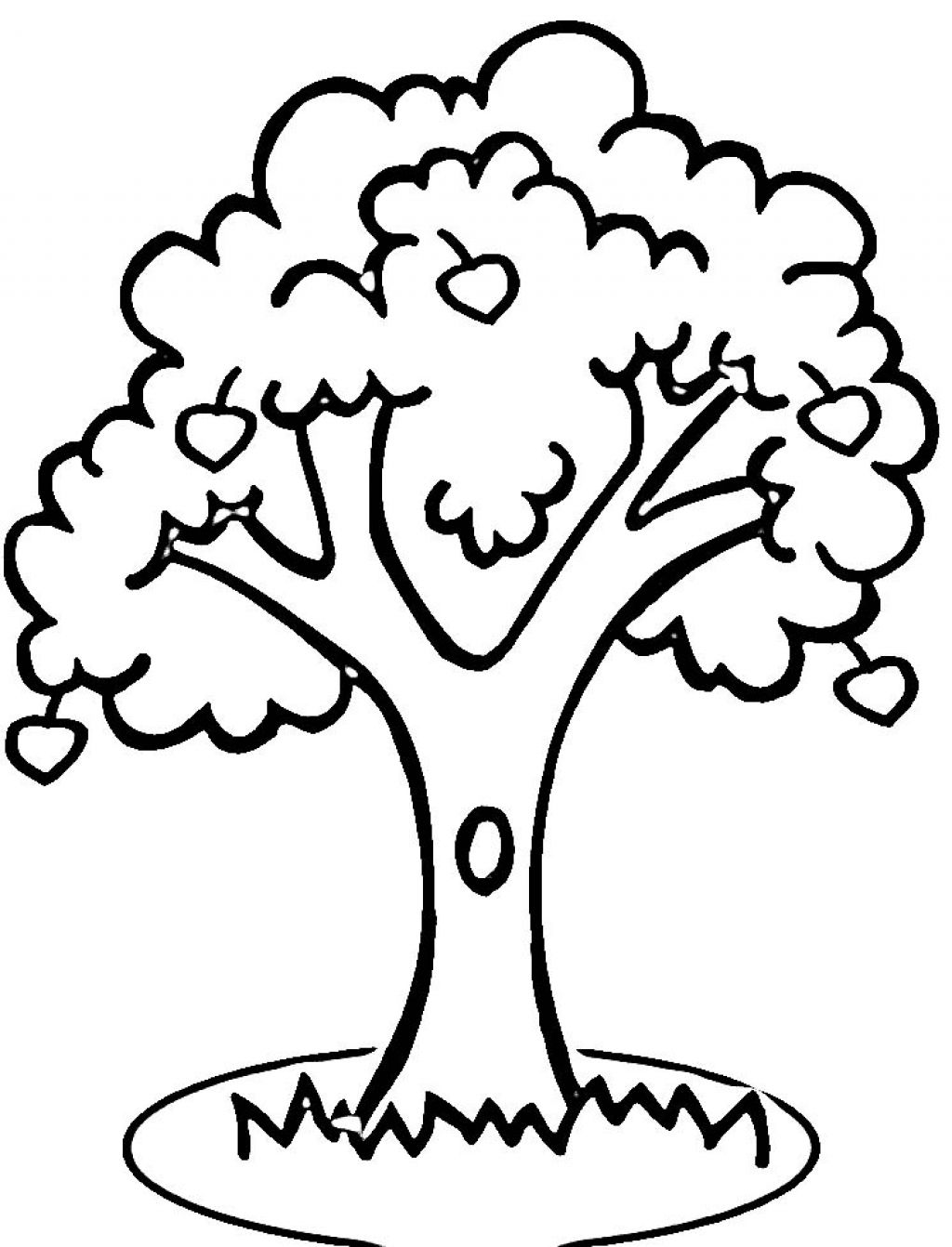 1024x1342 Coloring Page For Kids Apple Tree Many Interesting Cliparts