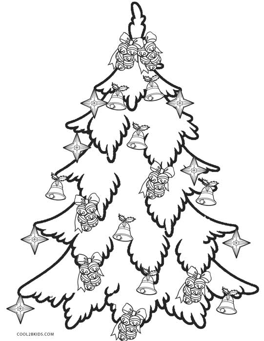 541x700 Printable Christmas Tree Coloring Pages For Kids Cool2bkids
