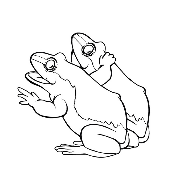 585x650 Frog Template