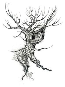 225x300 Treehouse Drawing Ebay