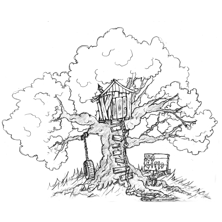 768x768 Treehouse Sketch By Albundyland