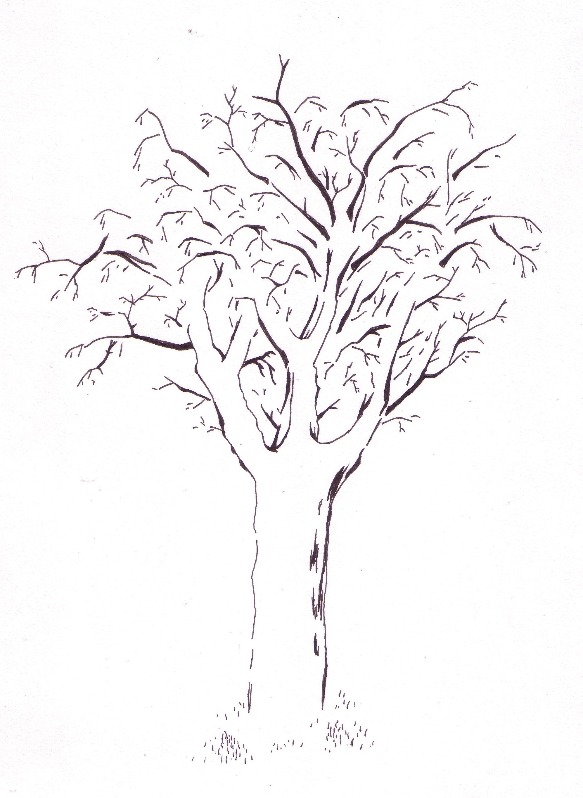 1995x2730 Winter Tree Nail Art