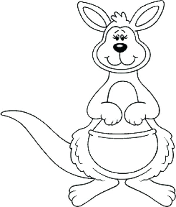 600x702 Kangaroo Coloring Pages