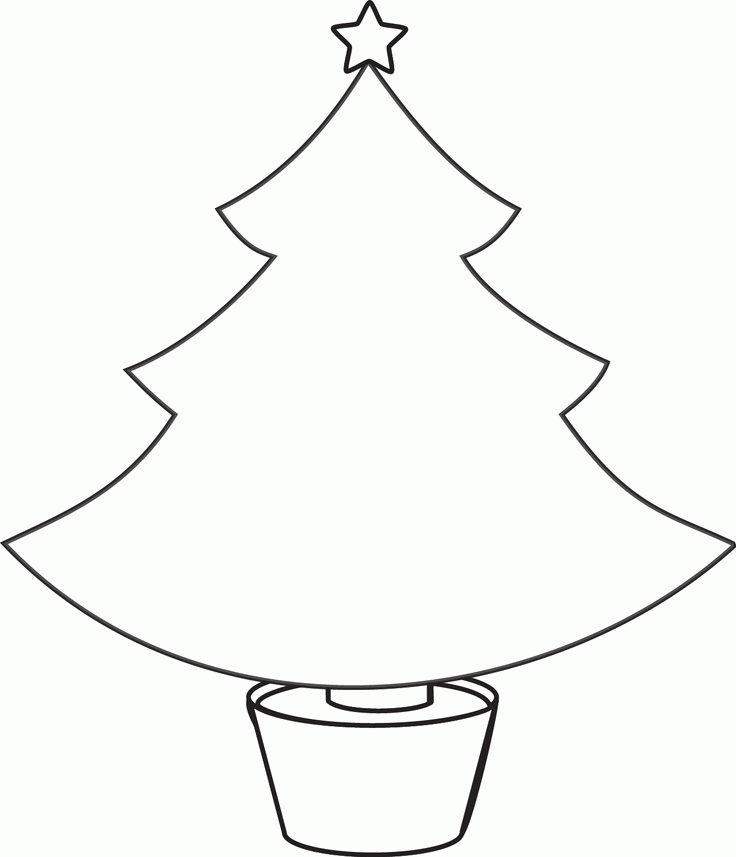736x857 Plain Christmas Tree