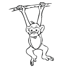 230x230 Top 25 Free Printable Monkey Coloring Pages For Kids