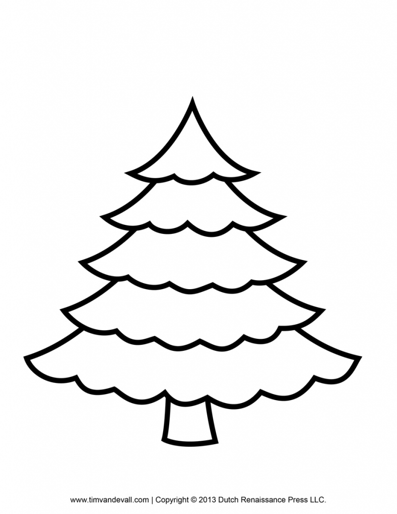 791x1024 Christmas Tree Drawing Simple Black And White Christmas Clipart