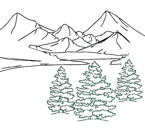 467x431 Landscape Outline Series Landscape Scenes Shaped As Letters