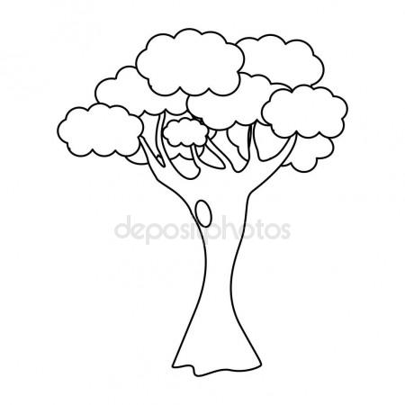 Tree Line Drawing at GetDrawings | Free download