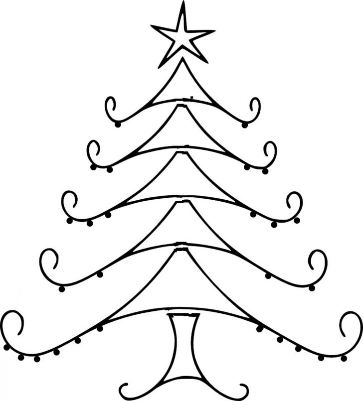 728x805 Christmas ~ Christmas Drawings Line Free For Kids Step By Fun