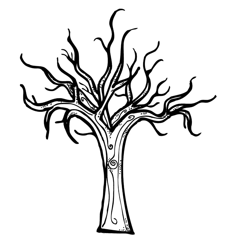 900x921 Tree No Leaves Coloring Page Az Pages Likrrzzt Adult