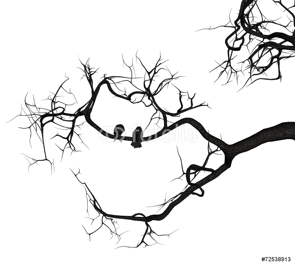 1000x900 Crow Tree Wall Sticker Wall Stickers