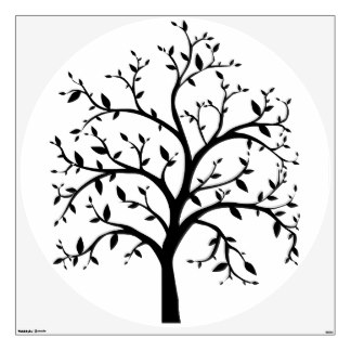 324x324 Tree Silhouette Wall Decals Amp Wall Stickers Zazzle