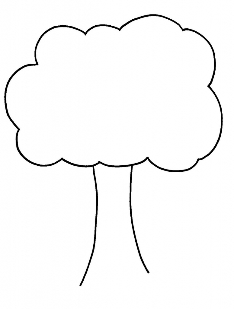 Tree Outline Drawing at GetDrawings | Free download