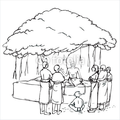 400x400 Banyan Tree Clipart Pencil Sketch