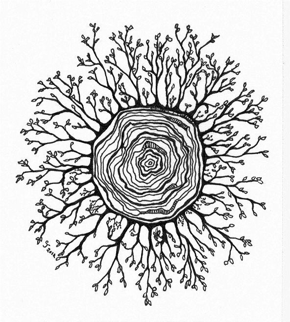 592x656 Grow From The Center My Body Tattoo, Tattoo Tree