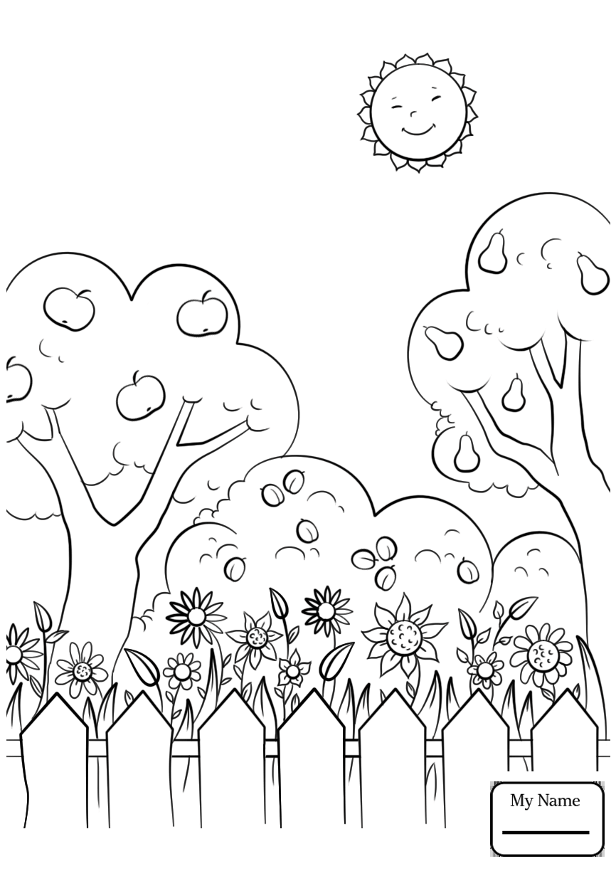 866x1224 A Tree And Its Strange Shadow Nature Seasons Coloring Pages