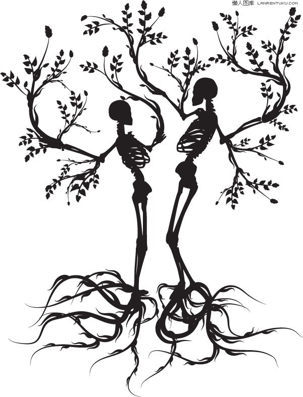 600x787 Drawn Dead Tree Silhouette