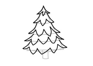 300x214 How To Draw Christmas Trees (With Pictures)