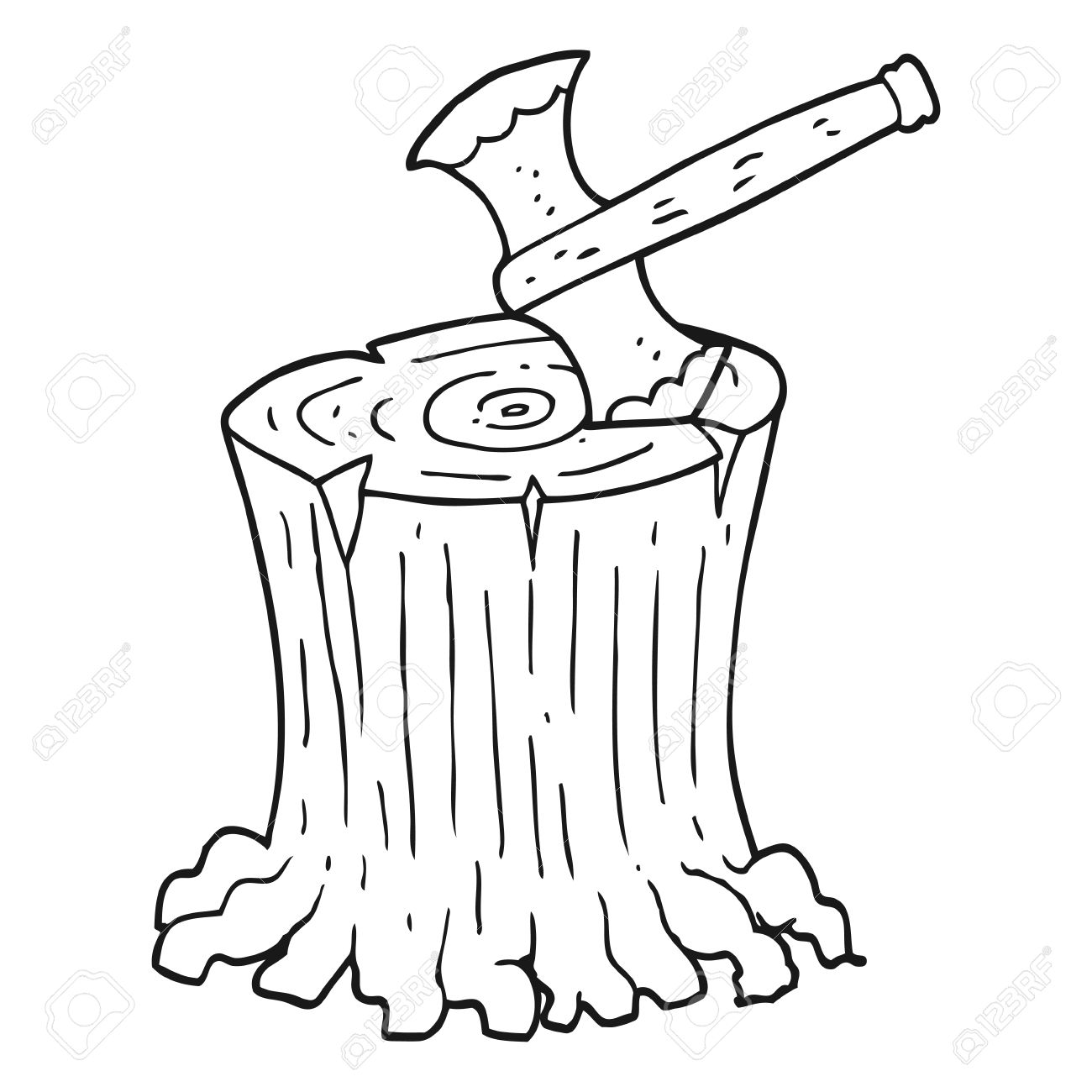 Tree Stump Drawing at GetDrawings | Free download