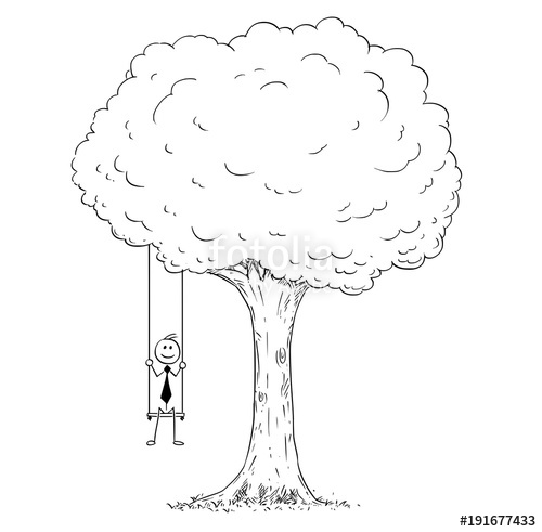 500x491 Cartoon Stick Man Drawing Conceptual Illustration Of Happy