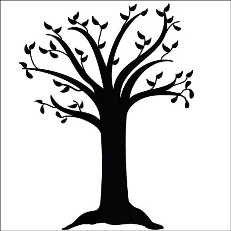 736x736 Tree Trunk Clipart Sillouette