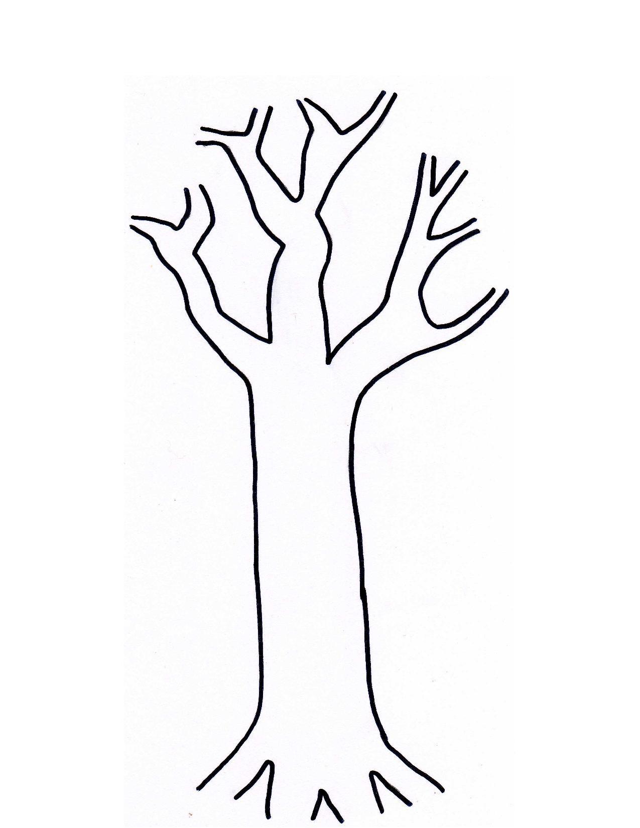 1275x1650 Tree Trunk Clipart Outline