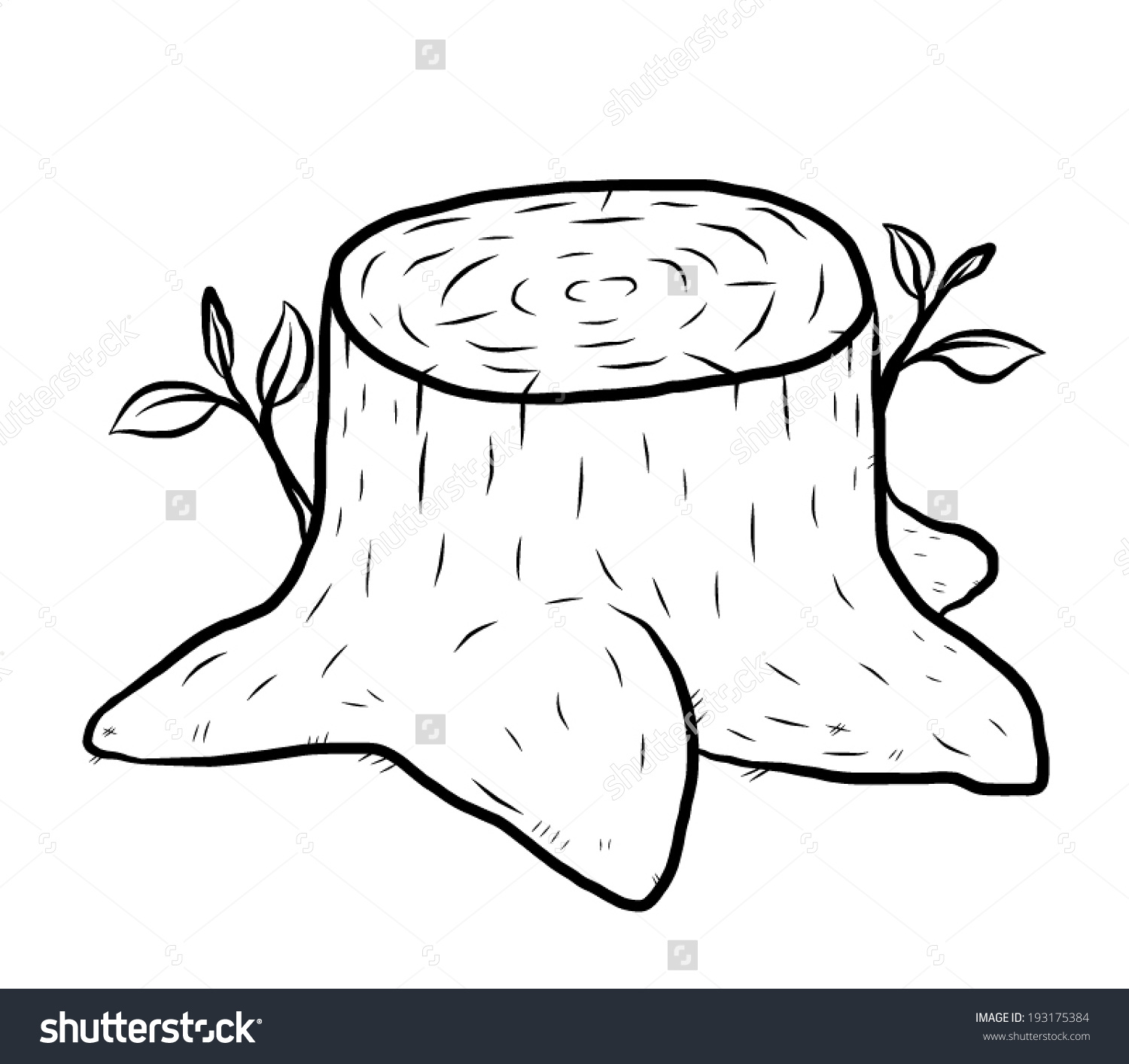 1500x1413 Stump Clipart Black And White