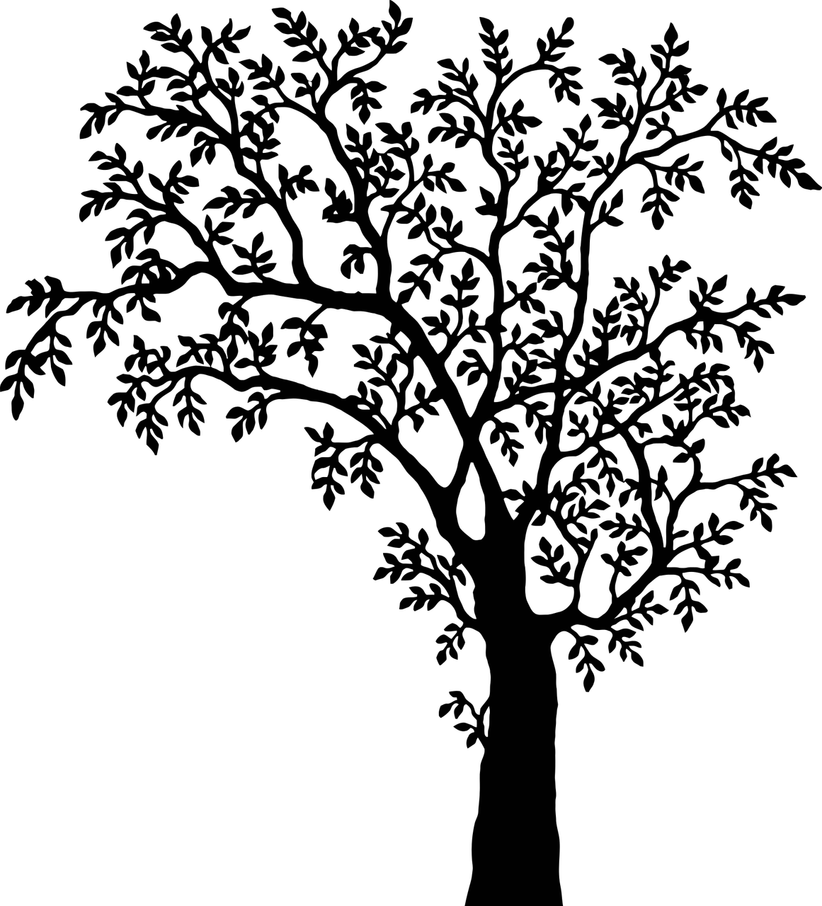 1161x1280 How To Draw A Tree Free Printable Tree Stencils, 16 Pics