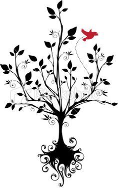 236x375 Simple Tree With Roots Drawing Love The Idea Of Getting A Tree