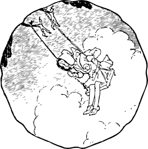 297x300 On A Swing Clip Art