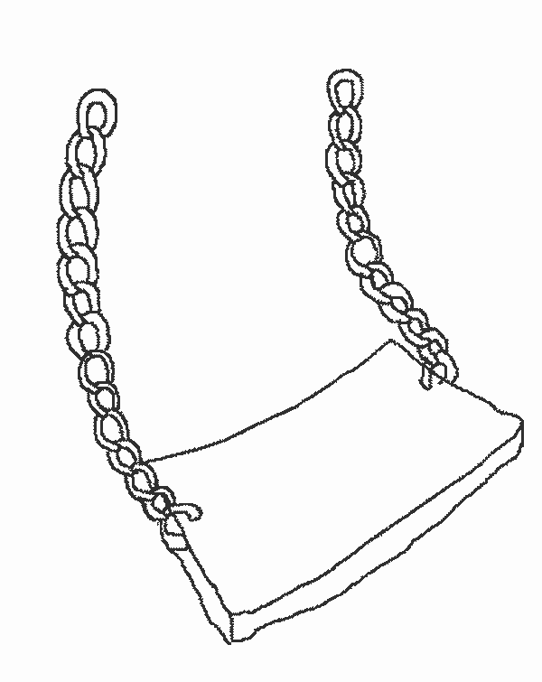 600x755 Summer Swing Coloring Page