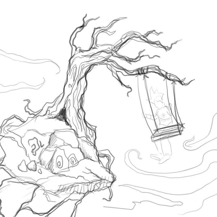 750x750 Tree Swing Drawing On Instagram