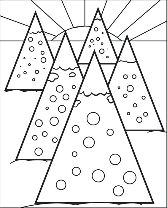 563x700 Tree Coloring Pages Plus Free Printable Tree Coloring Page