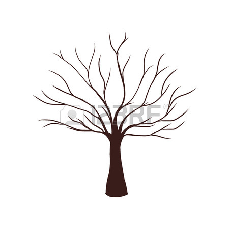 450x450 Dead Tree Without Leaves Vector Illustration Sketched Royalty Free