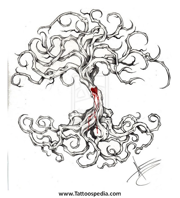 590x650 Tree Of Life Tattoo Designs For Women 3