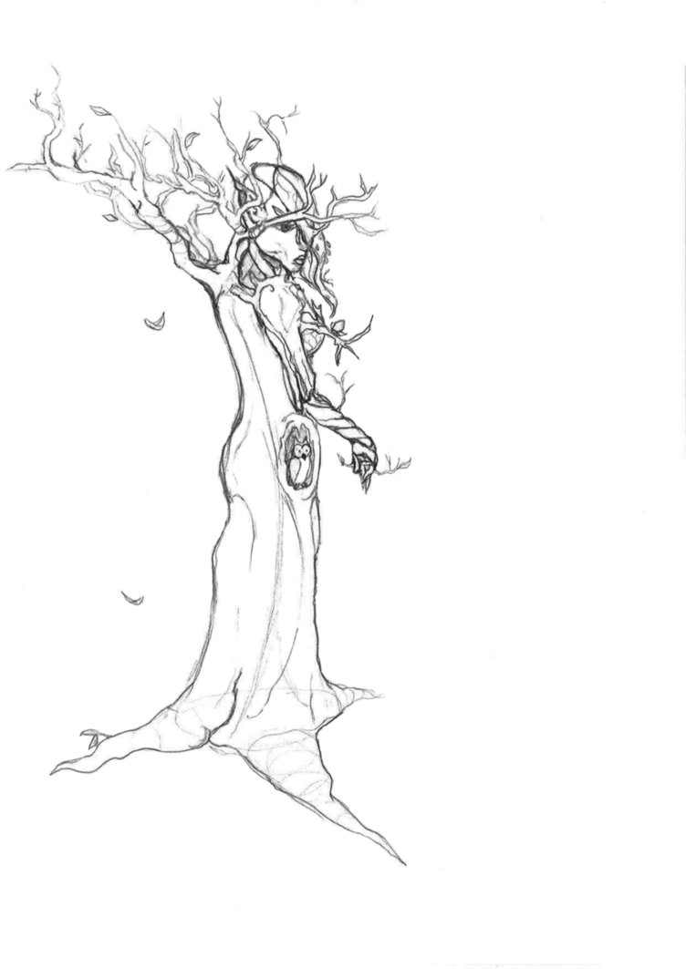 752x1063 Another Woman Tree By Sayzero