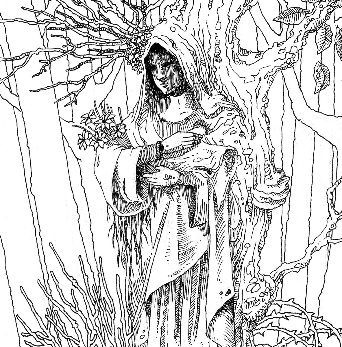 1183x1200 Witch Tree Prophetess Stone Breath