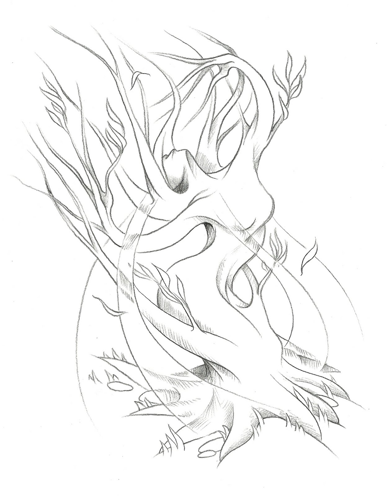 1248x1600 Best Tattoo Miranda's Treewoman Half Sleeve