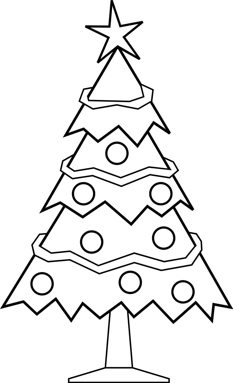 958x1572 Christmas Tree Drawing Outline Find Craft Ideas