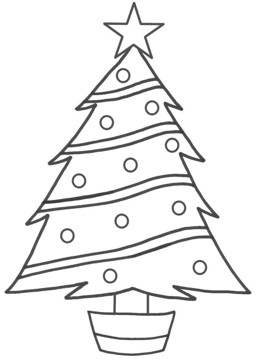 857x1200 Christmas Tree Drawing Ideas For Kids