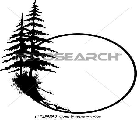 450x393 Pine Tree Clipart Line Drawing