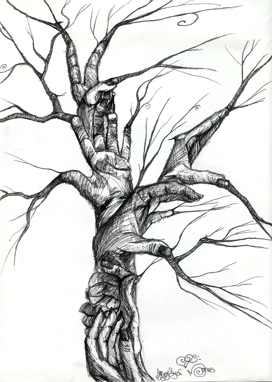 900x1265 Hand Tree By Katefields