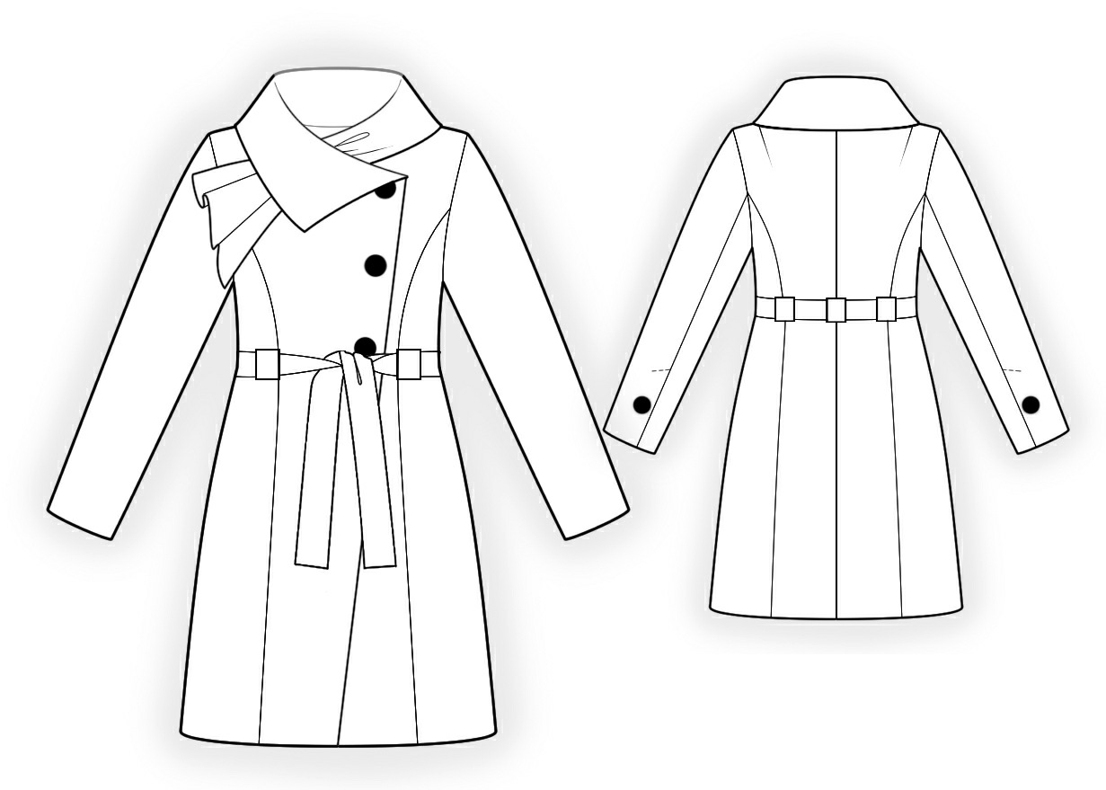 1231x879 Coat With Decorative Collar
