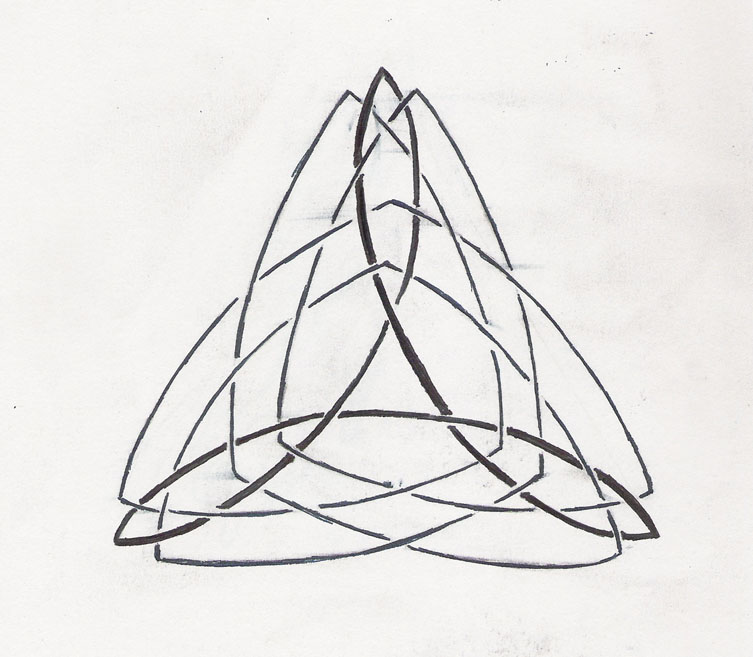 753x657 Celtic Triangle Tattoo Design By Qwonk