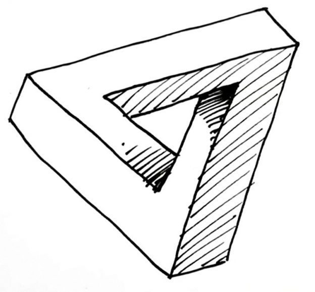 624x578 How To Draw The Impossible Triangle Shoo Rayner Author