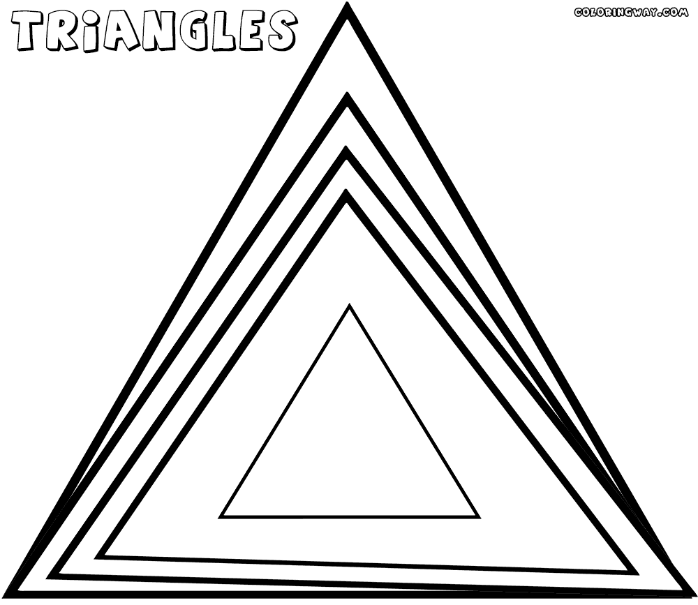 1000x867 Triangle Coloring Pages Coloring Pages To Download And Print