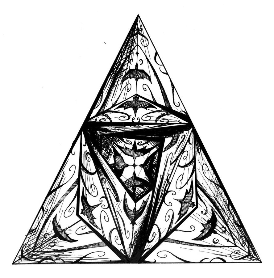 888x900 Abstract Geometry Triangle By Alsdale