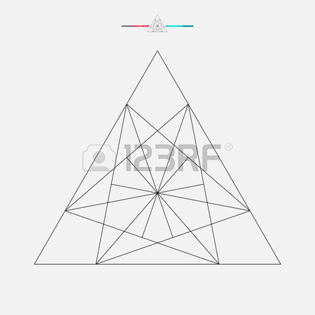 450x450 Geometric Shape, Vector Triangle Isolated Royalty Free Cliparts