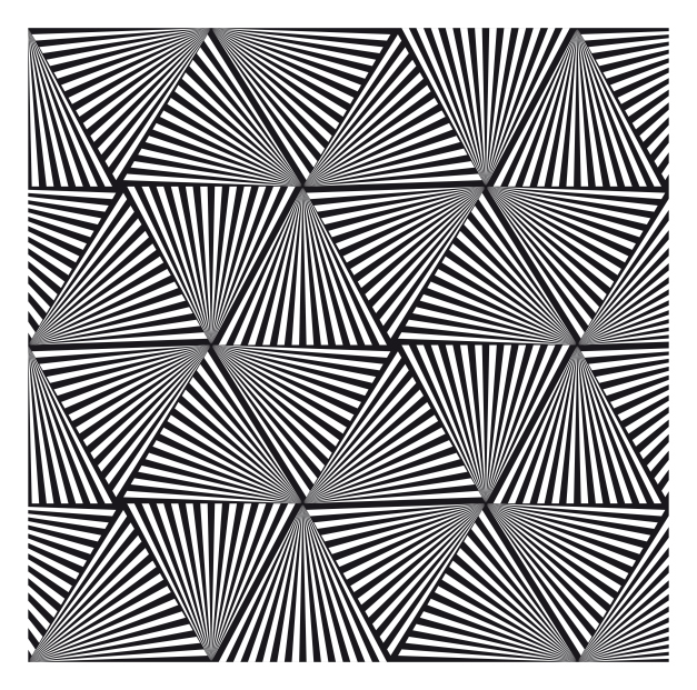 627x621 Optical Illusion Pattern With Triangles Patterns