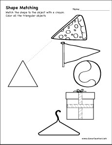 230x298 Free Triangle Shape Activity Worksheets For School Children